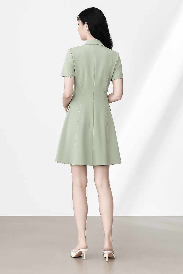 Robe Blazer Vert d'Eau
