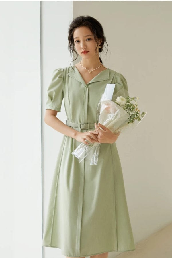 Robe Midi Vert d'Eau