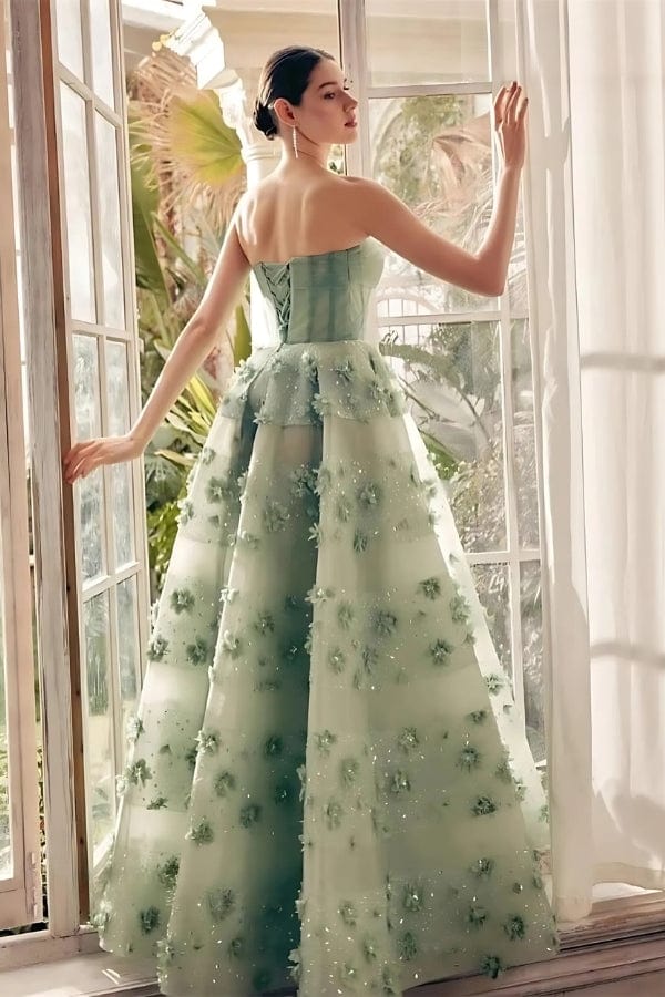 Robe Princesse Vert d'Eau