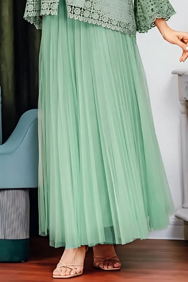 Jupe Longue Tulle Vert d'Eau