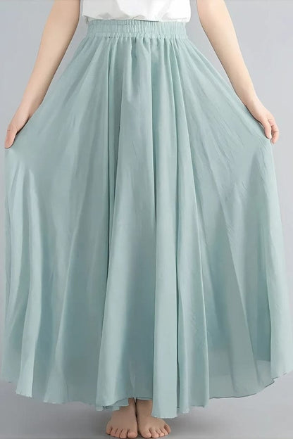 Jupe Longue Vert d'Eau