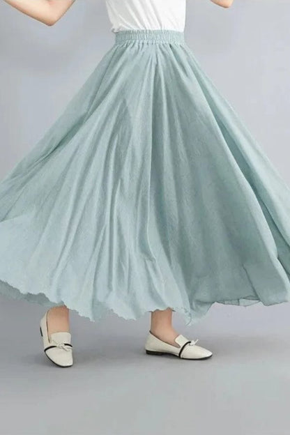 Jupe Longue Vert d'Eau