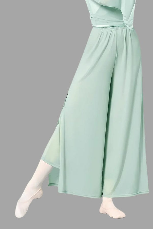 Pantalon Vert d'Eau Femme Japonaise