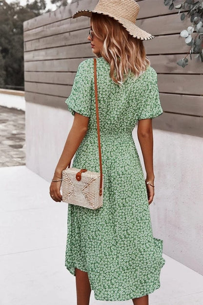 Robe Bohème Chic Vert d'Eau