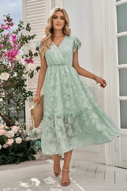 Robe Bohème Vert d'Eau