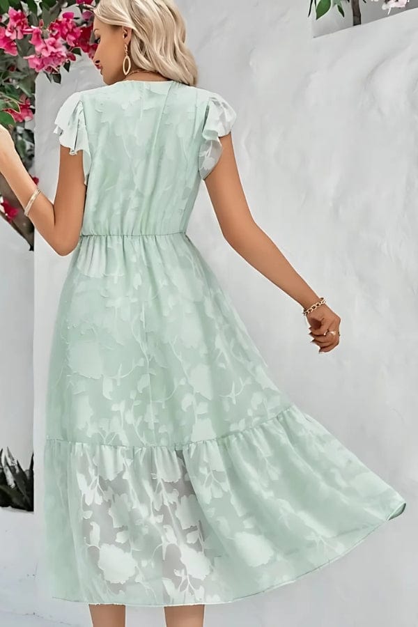 Robe Bohème Vert d'Eau