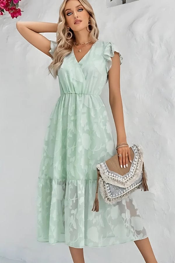 Robe Bohème Vert d'Eau