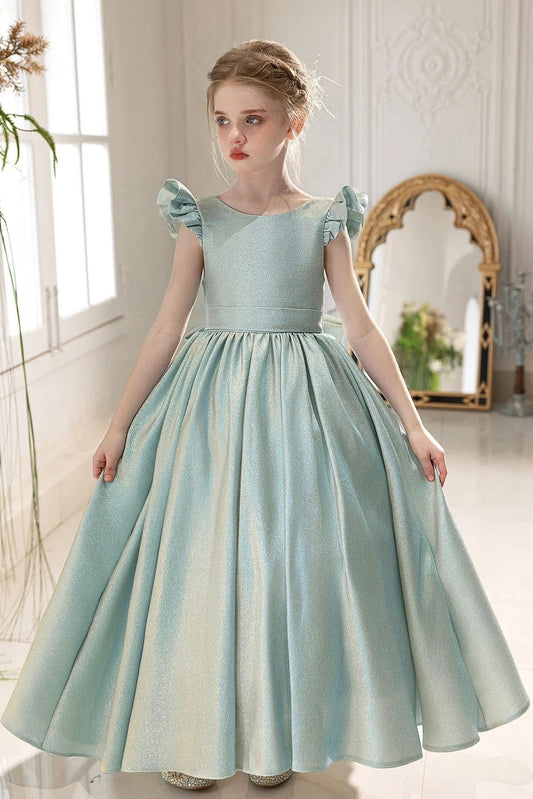 Robe Cérémonie Fille Vert d'Eau