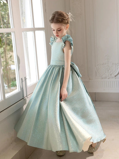 Robe Cérémonie Fille Vert d'Eau