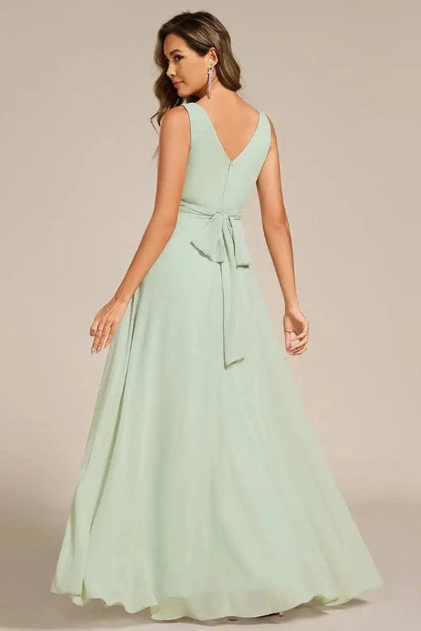 Robe de Témoin de Mariage Vert d'Eau