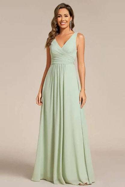 Robe de Témoin de Mariage Vert d'Eau
