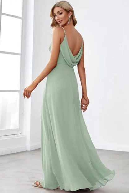 Robe Dos Nu Vert d'Eau
