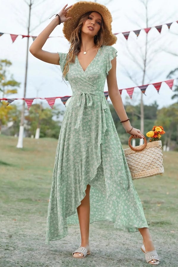 Robe Fluide Vert d'Eau
