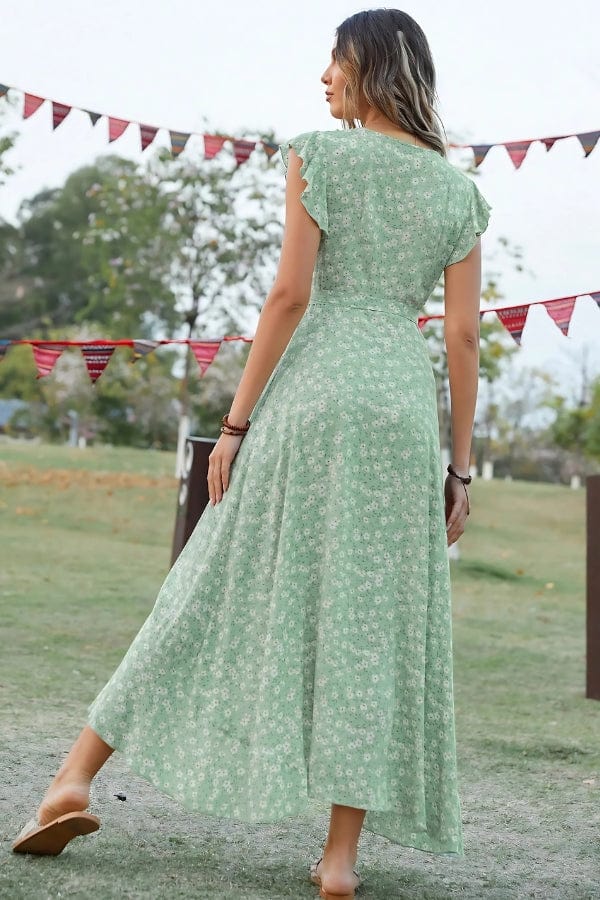 Robe Fluide Vert d'Eau