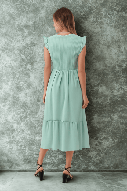 Robe Gaze De Coton Vert D'Eau