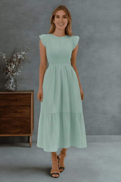 Robe Gaze De Coton Vert D'Eau