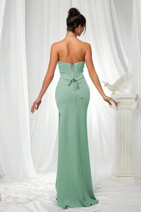 Robe Habillée Vert d'Eau