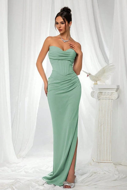 Robe Habillée Vert d'Eau