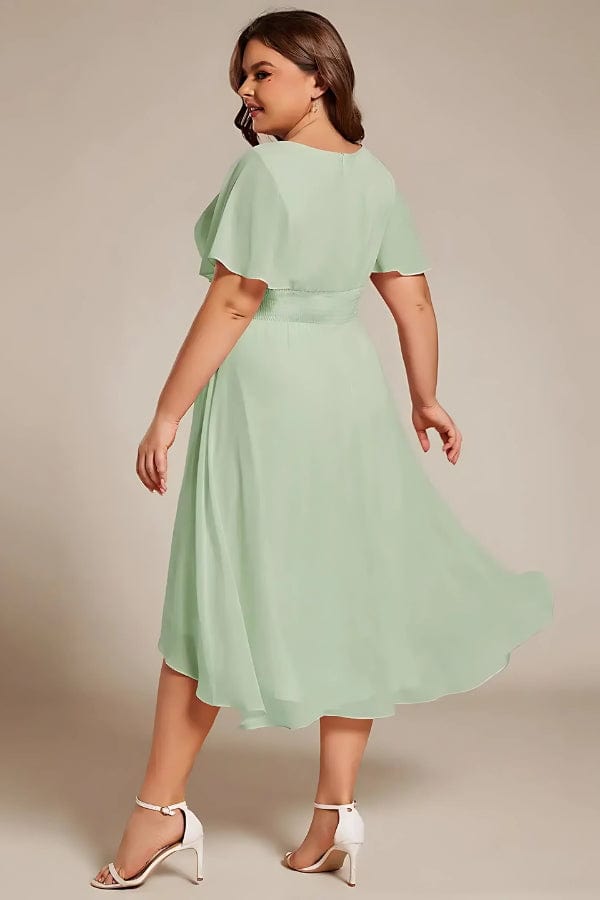 Robe Mi Longue Vert d'Eau