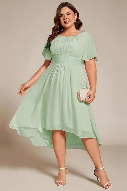 Robe Mi Longue Vert d'Eau