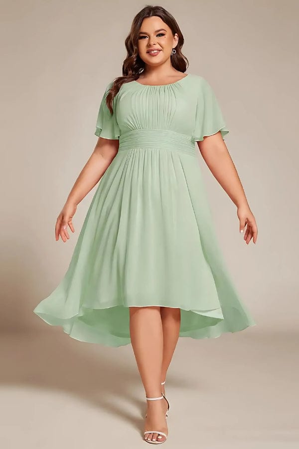 Robe Mi Longue Vert d'Eau