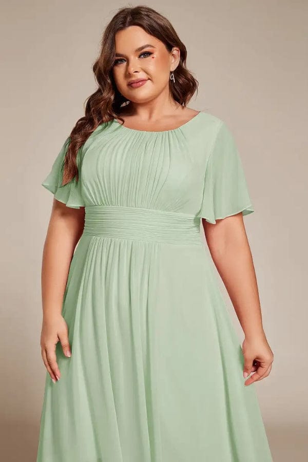 Robe Mi Longue Vert d'Eau