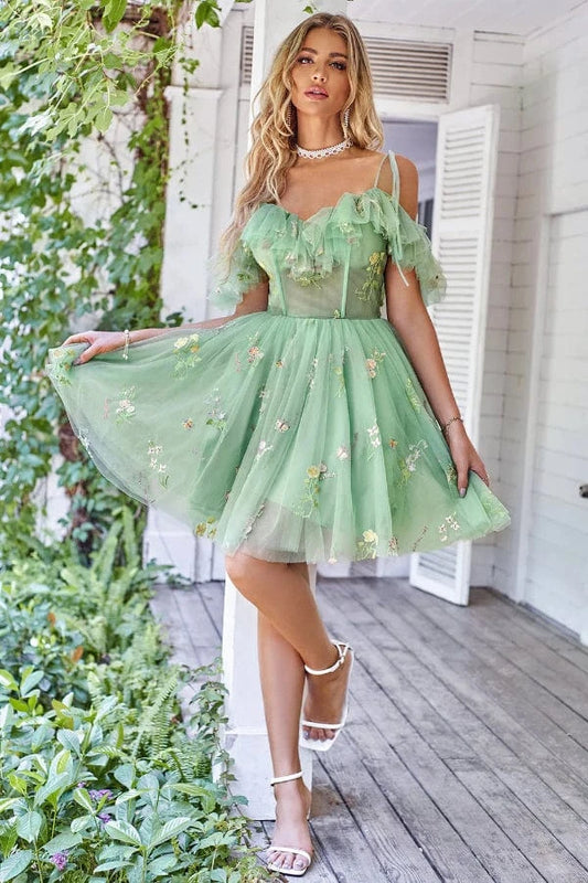 Robe Patineuse Vert d'Eau