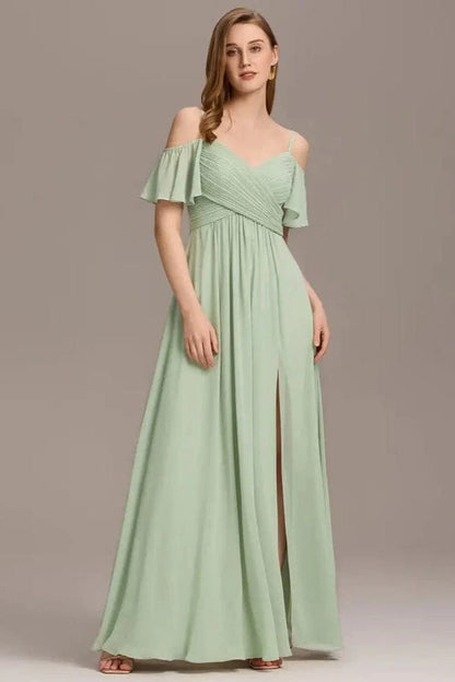 Robe Plissée Vert d'Eau