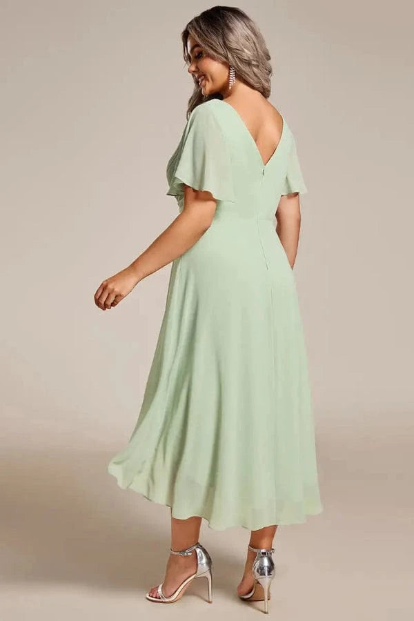 Robe Vert d'Eau Grande Taille
