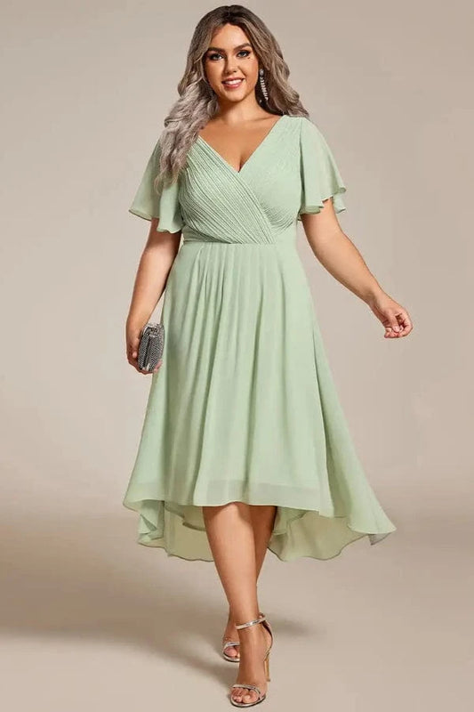 Robe Vert d'Eau Grande Taille